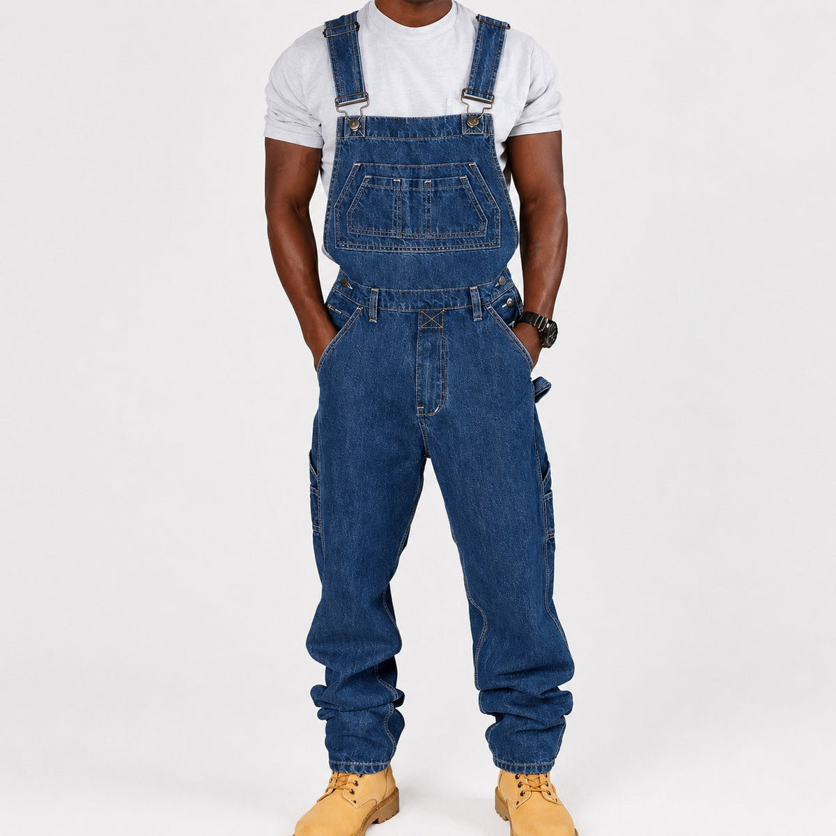 Stefan - Trendige Cargo-Hose im gewaschenen Look mit vielen Taschen