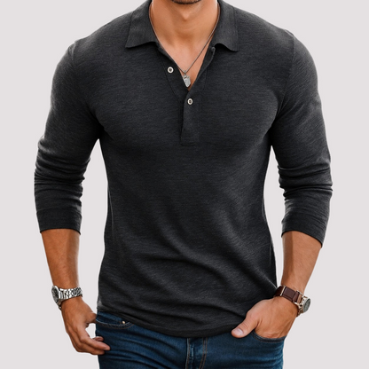 Jack - Bequemes Langarm-Poloshirt