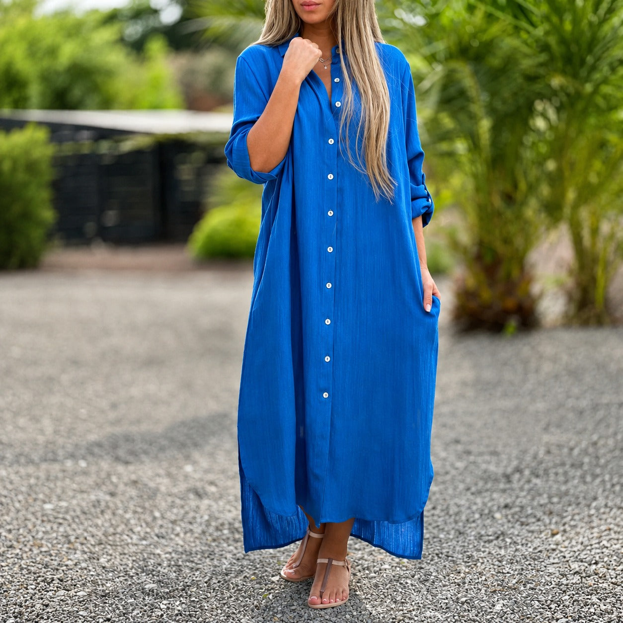 Sharon - Komfortables Weites Kleid