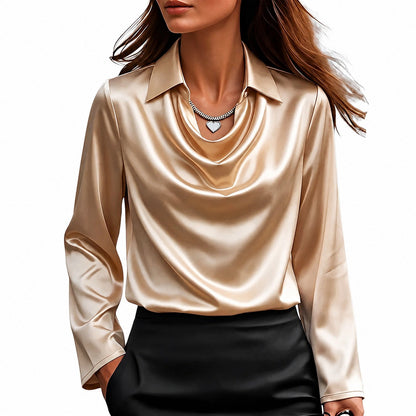 Dionne - Elegante Damenbluse mit langen Ärmeln