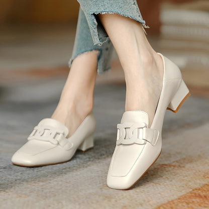 Maisha - Modische Mokassinabsatzschuhe