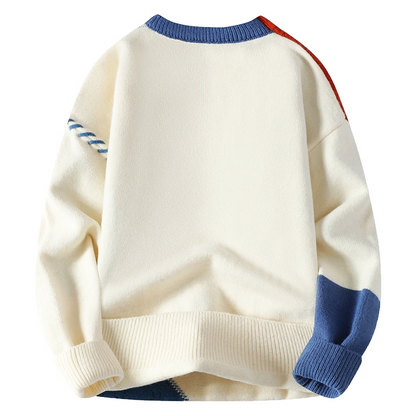 Timo – Herren-Patchwork-Strickpullover