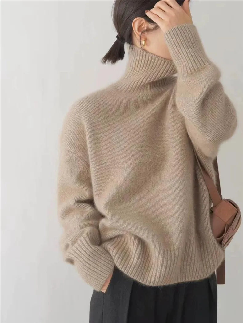Lea – Eleganter Rollkragenpullover für Damen