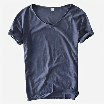Jayson - Lockeres Sommer-T-Shirt mit V-Ausschnitt für Herren