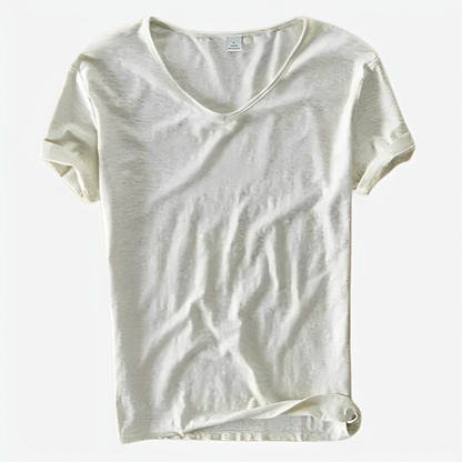 Jayson - Lockeres Sommer-T-Shirt mit V-Ausschnitt für Herren