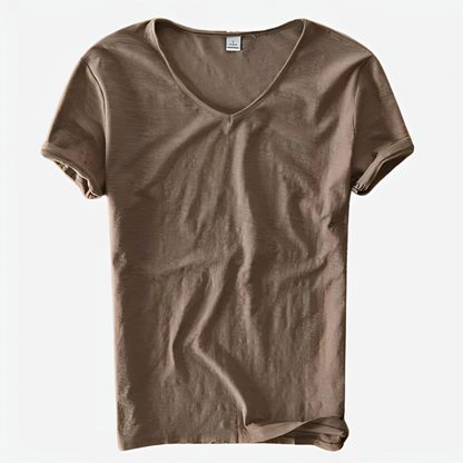 Jayson - Lockeres Sommer-T-Shirt mit V-Ausschnitt für Herren