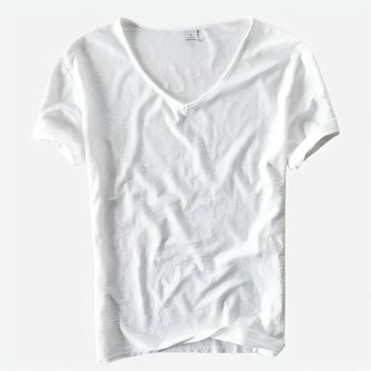 Jayson - Lockeres Sommer-T-Shirt mit V-Ausschnitt für Herren