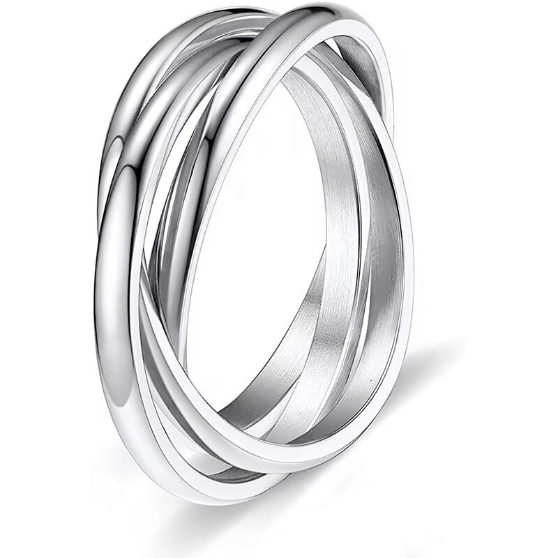 Sansen – Set aus drei Ringen aus Titanstahl