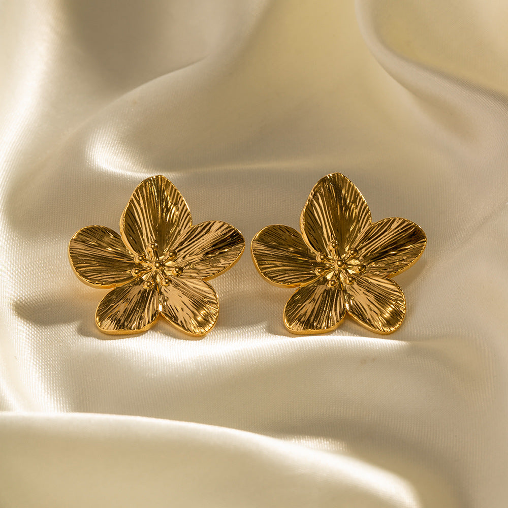 Allysa - Ohrringe mit goldenen Blüten