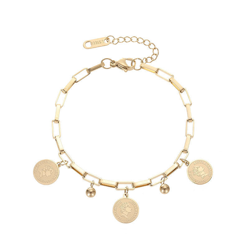 Maja – Anpassbares Armband mit Goldmünzen