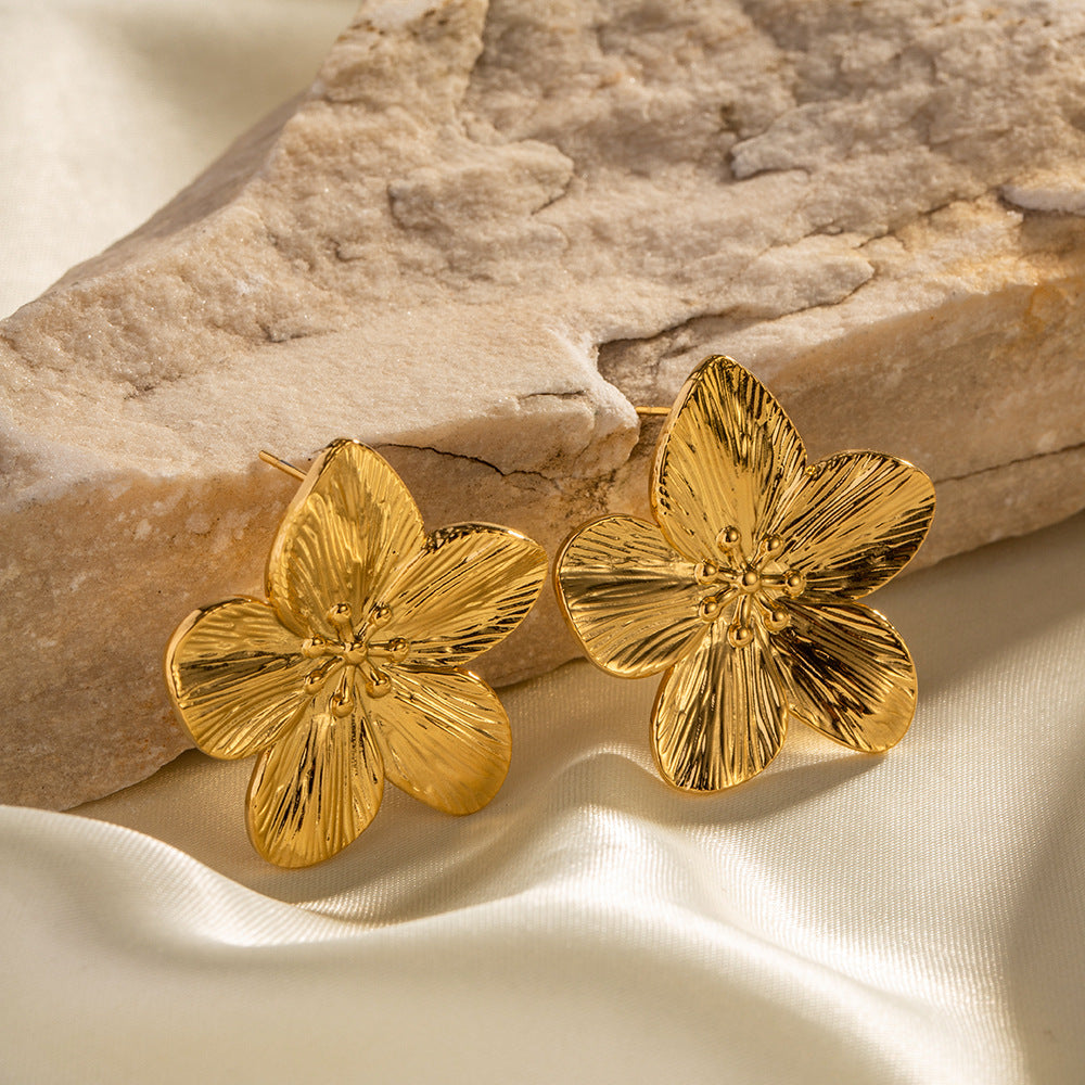Allysa - Ohrringe mit goldenen Blüten