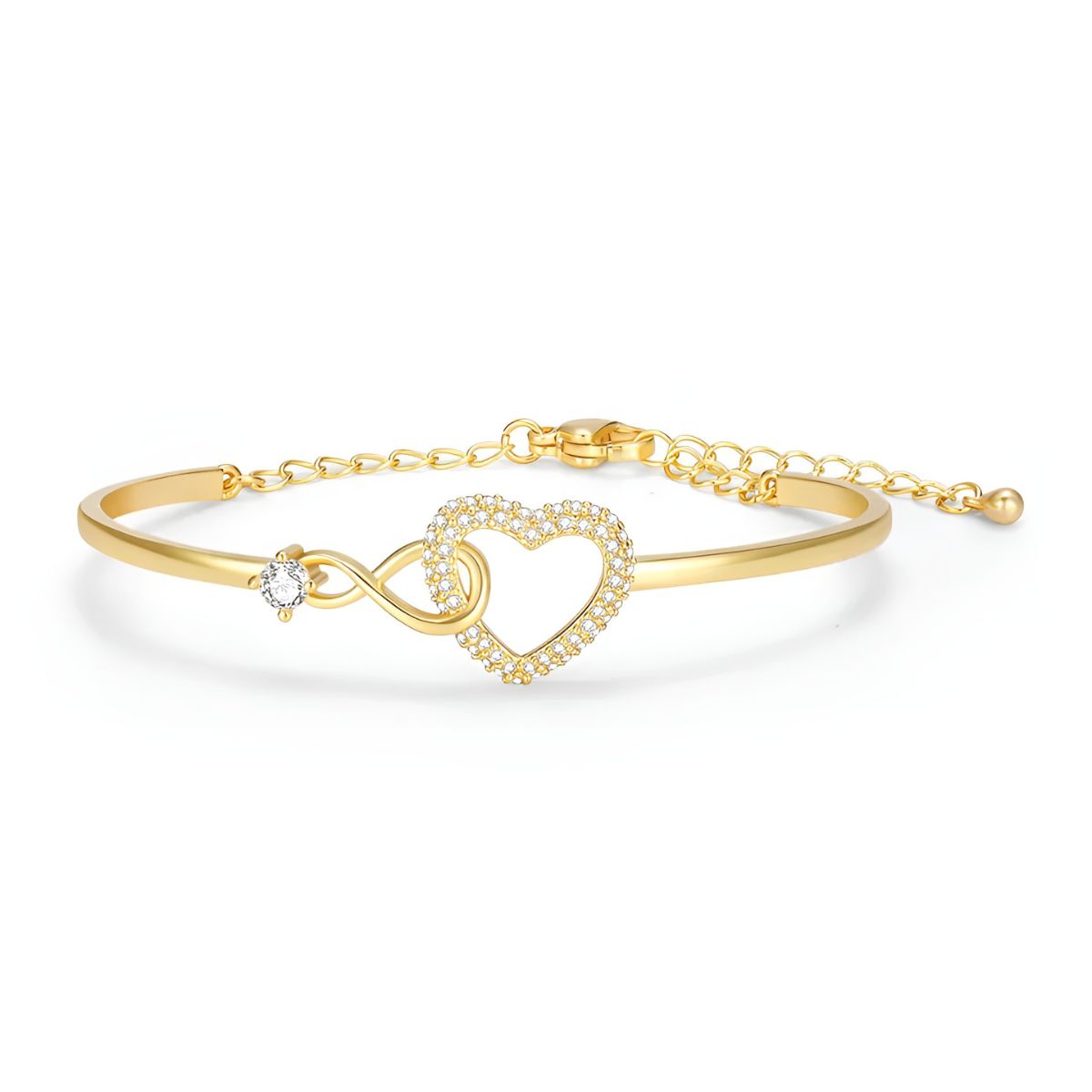 Ayumi – Unendliches Mutter-Tochter-Armband in Gold