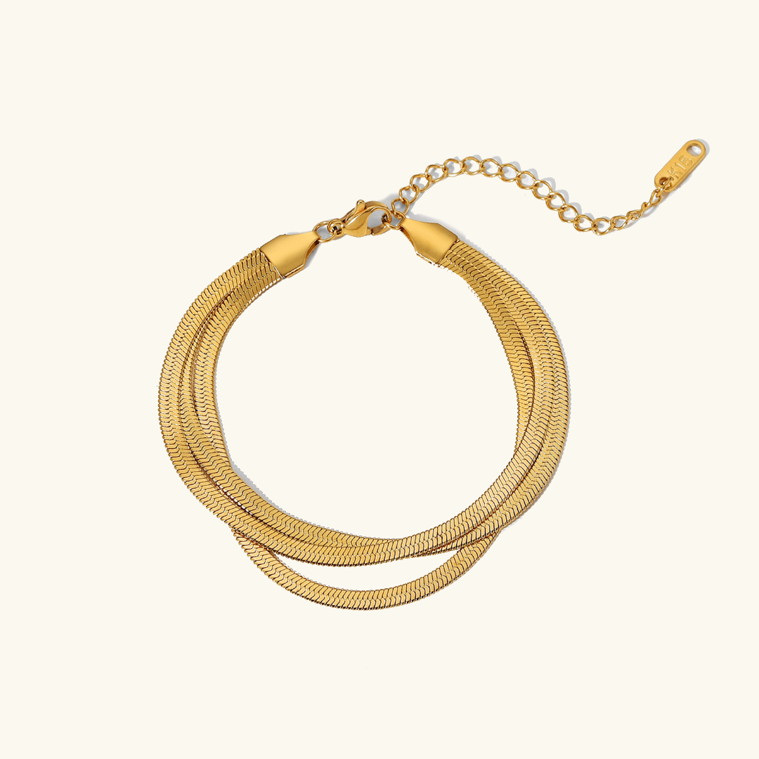 Abela - 3-lagiges Spangenarmband