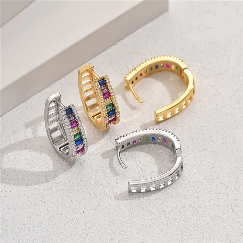 Aurelya – Stilvolle Regenbogenohrringe