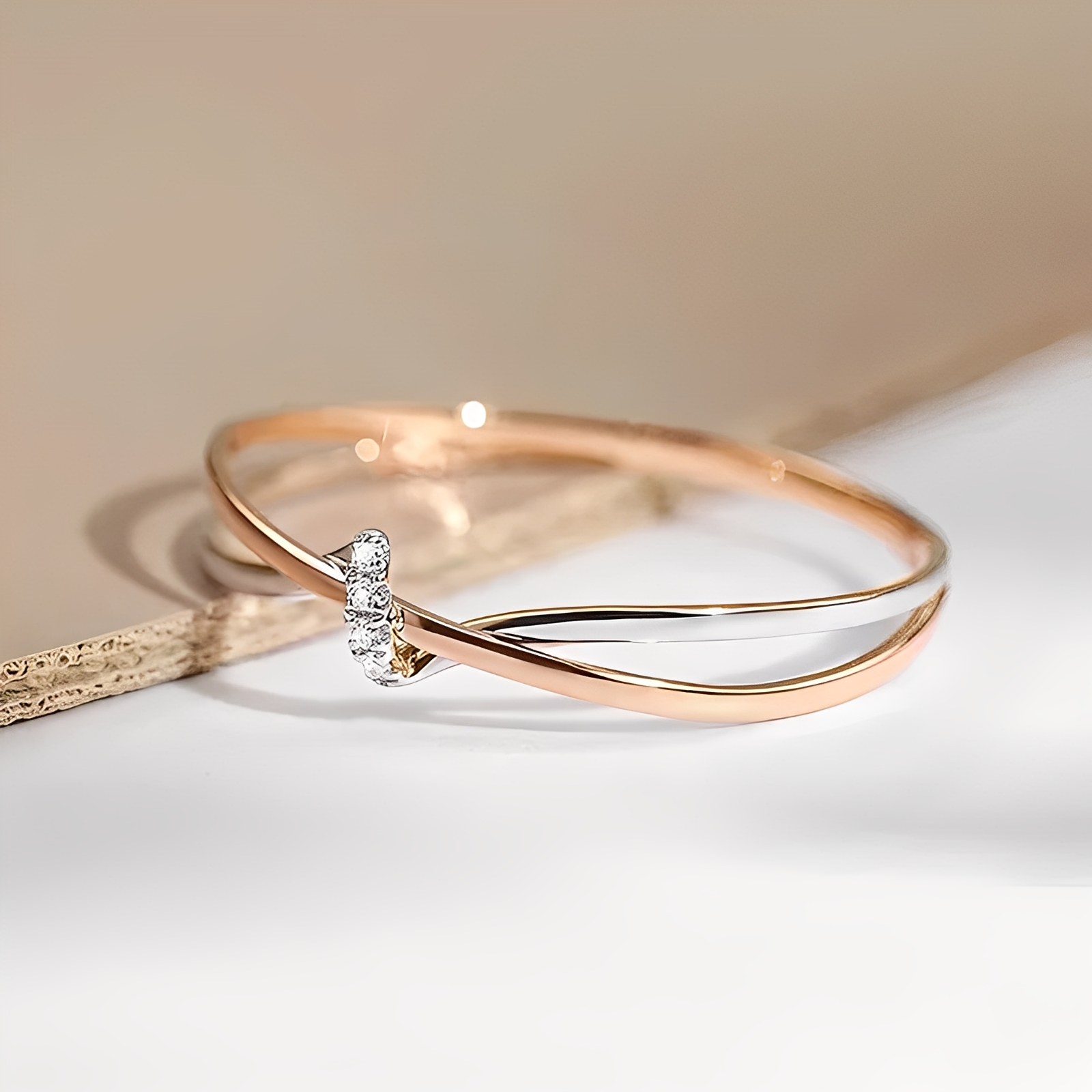 Eleane – Stilvoller bicolor Unendlichkeit-Ring