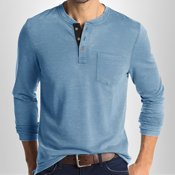 Carmelo - Langes Herren-Freizeit-T-Shirt