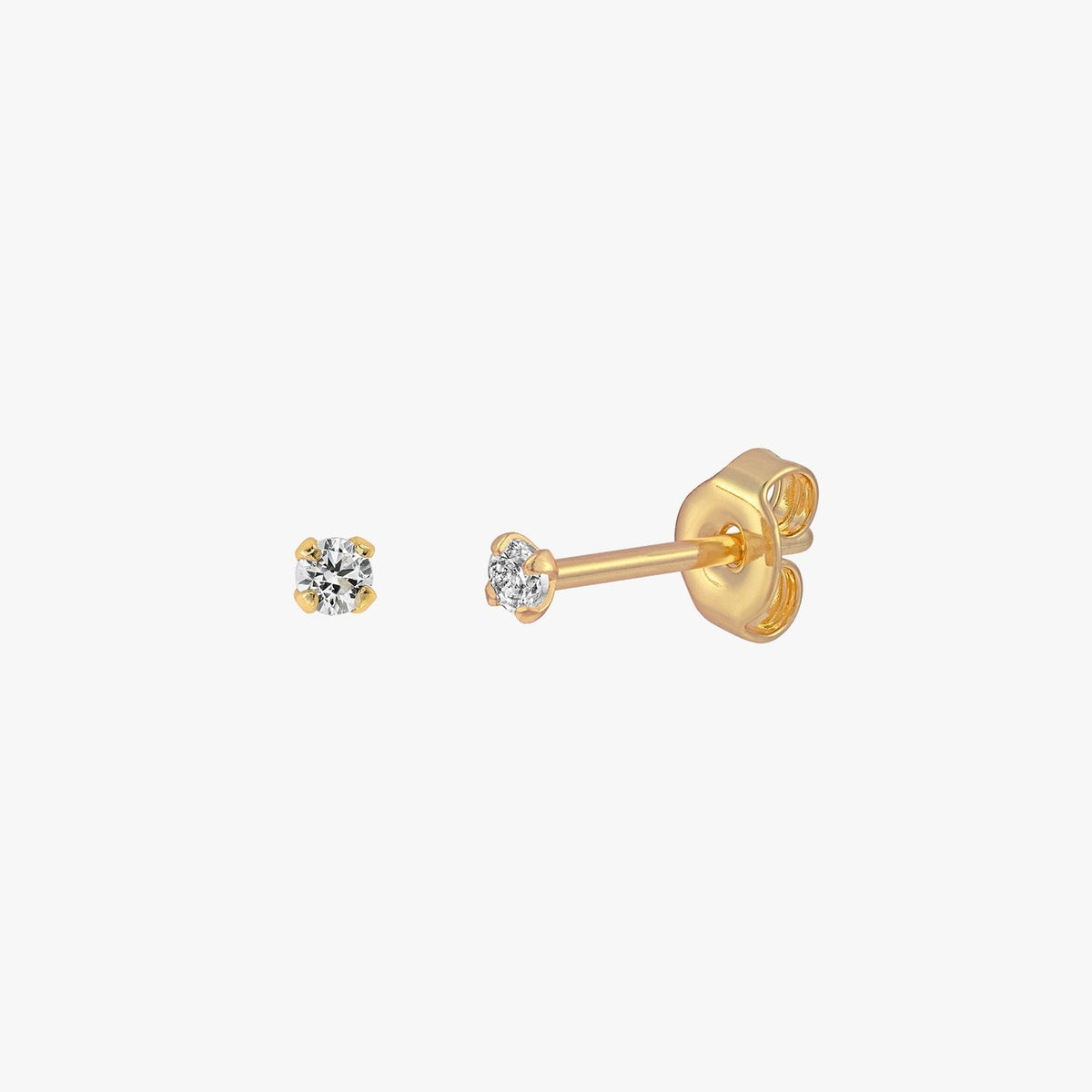 Sloane - Kleine Ohrringe mit 2mm Glanz