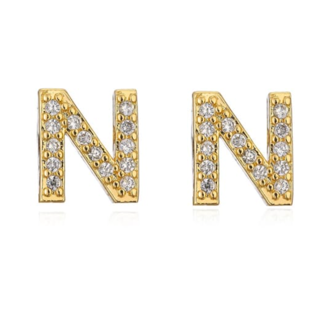 Taylor – Initialen-Ohrringe