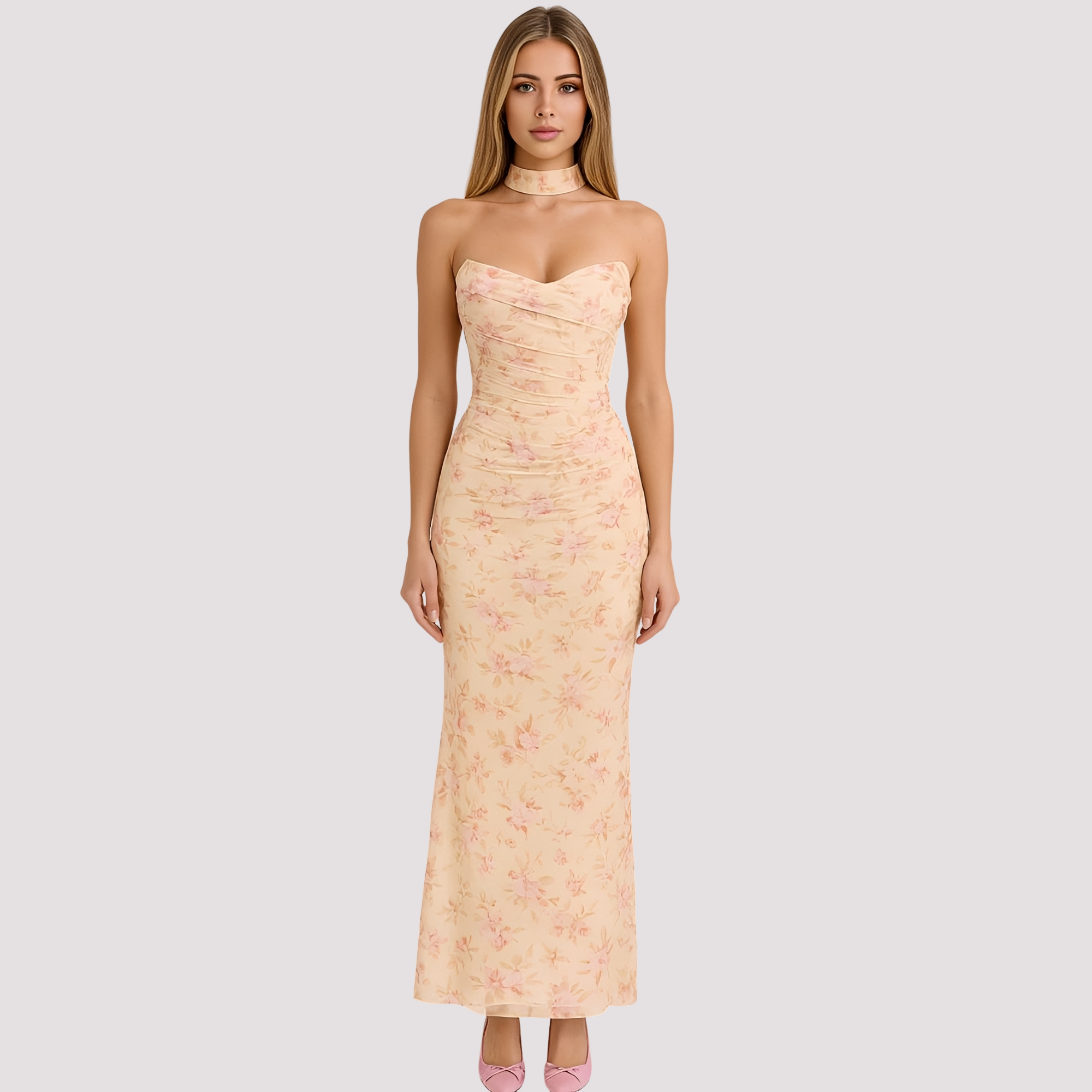 Antonia - Schickes Choker-Kleid in enger Passform