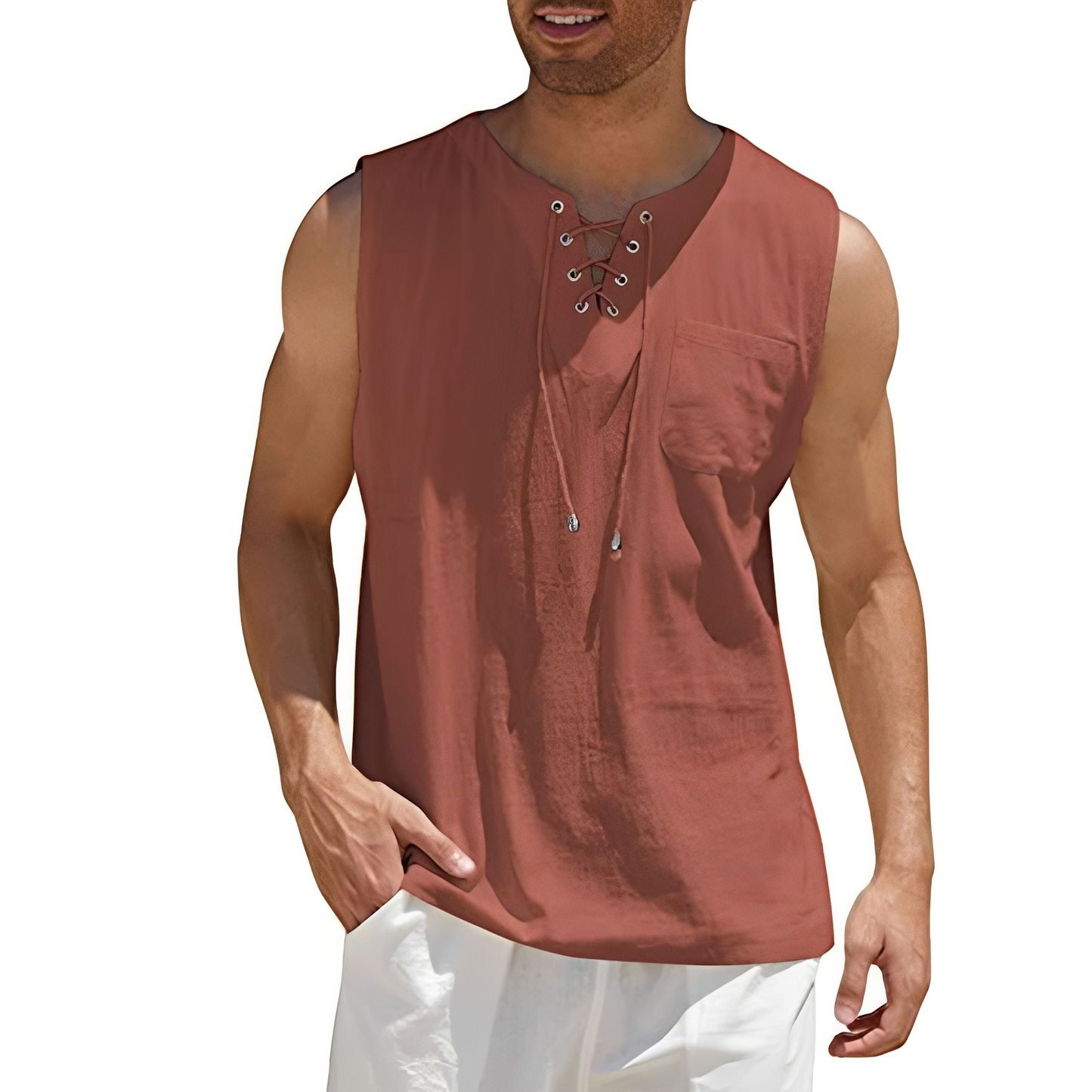 Alexia - Bequemes ärmelloses Tanktop für Männer