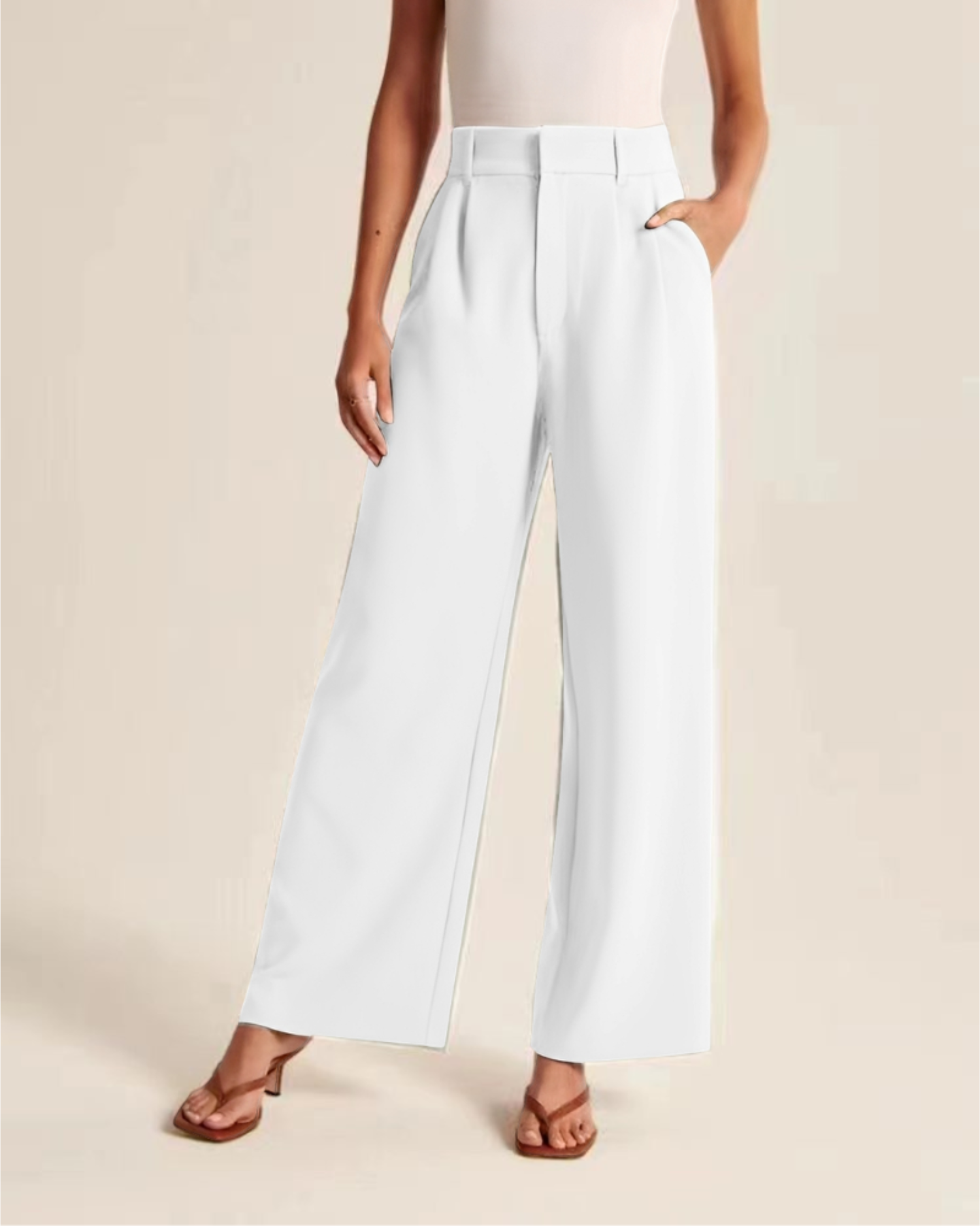 Ruth - Elegante Hose mit weiten Beinen für Damen