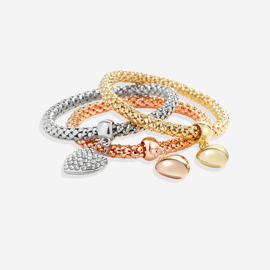 Aria – Metallarmband mit stabilen Herzen