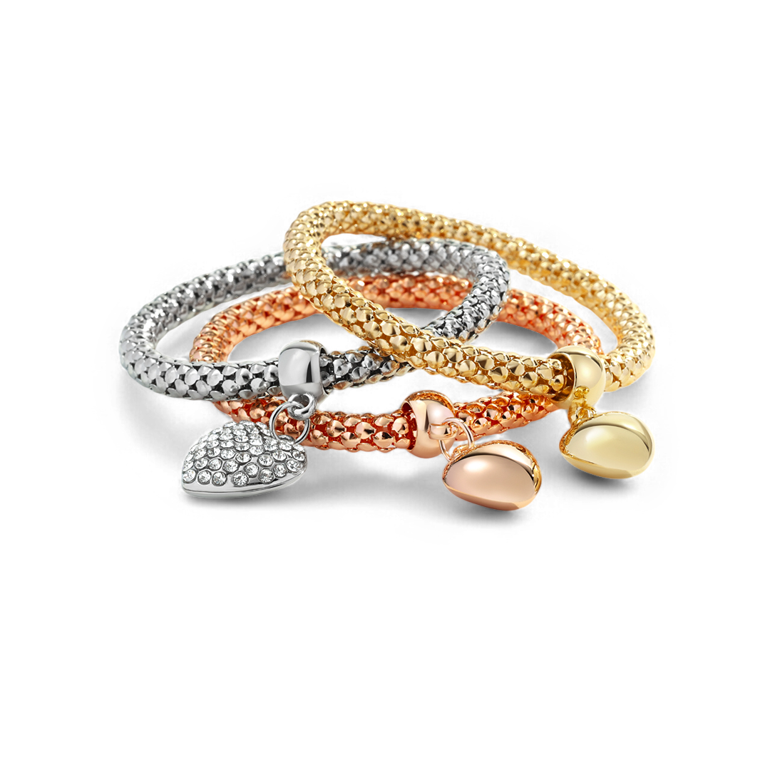 Aria – Metallarmband mit stabilen Herzen