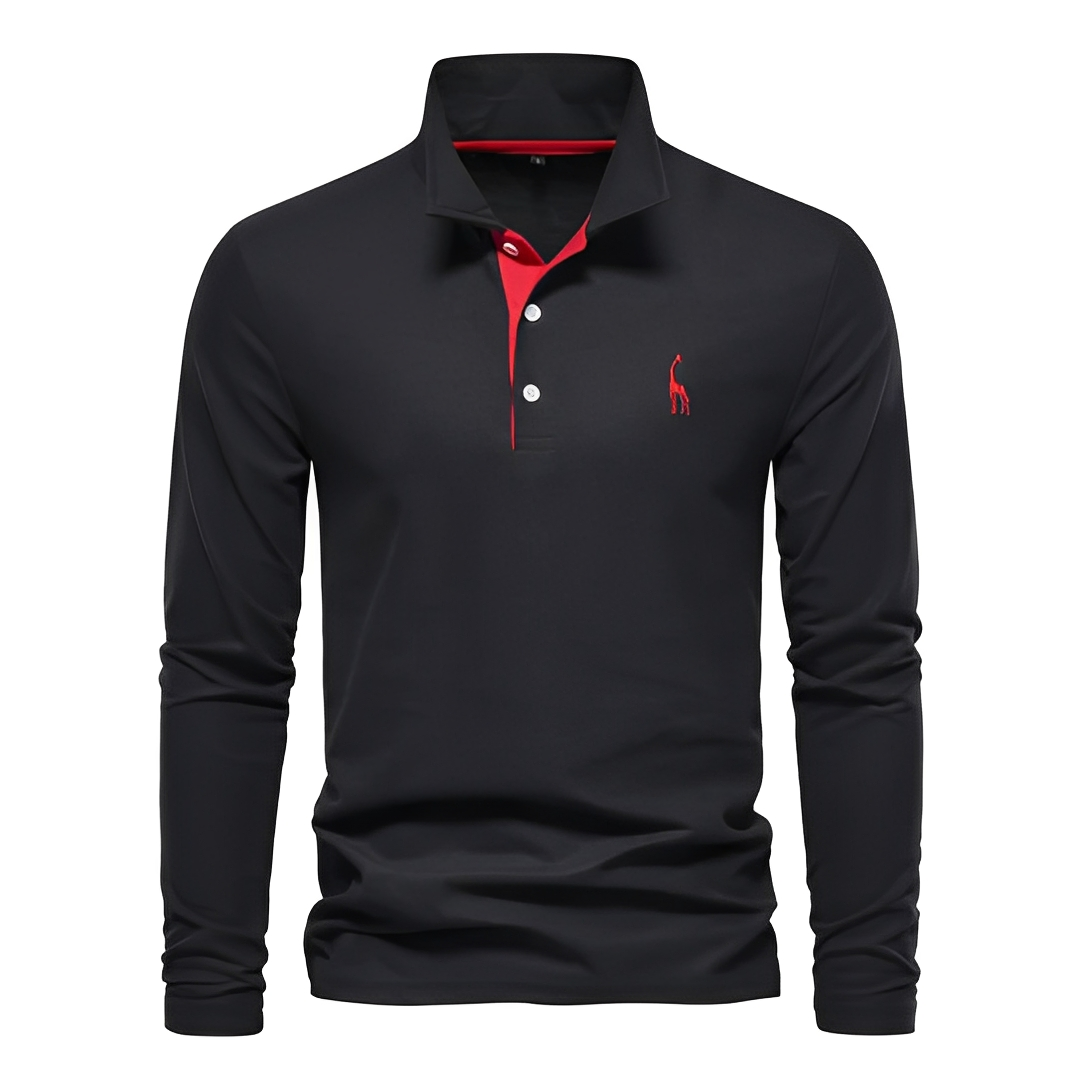 Antoine - Langärmeliges Herren-Poloshirt für jeden Tag