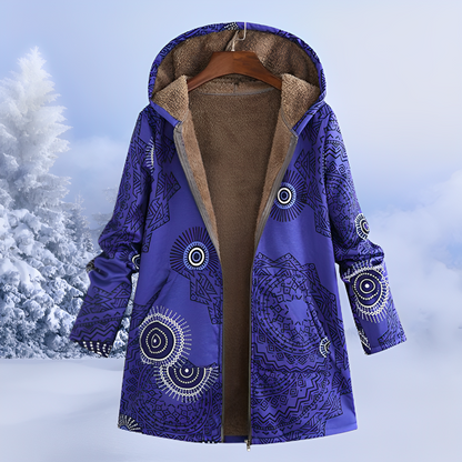 Jasmin – Gemusterte Winterjacke für Damen