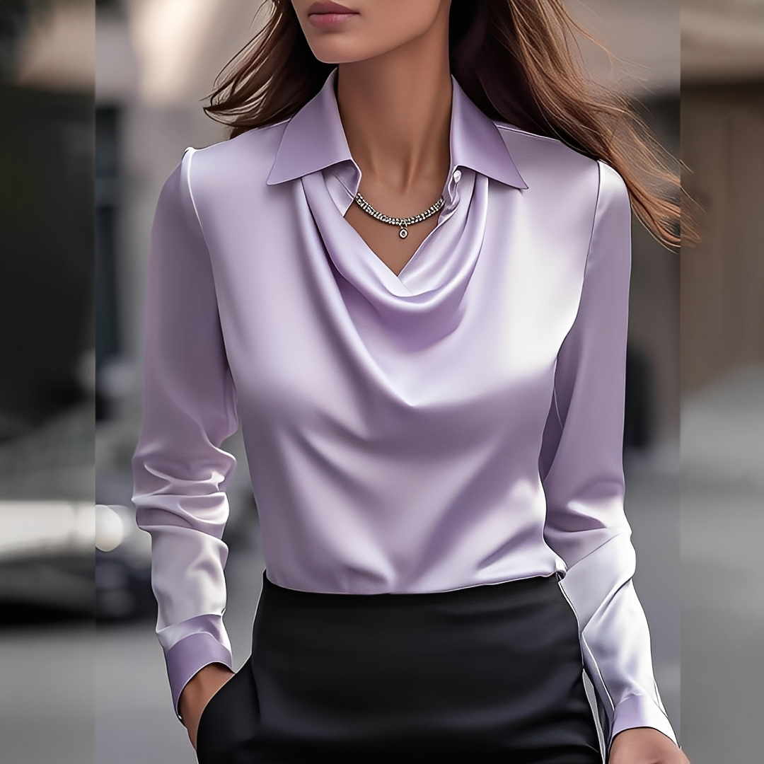 Laurentine - Exklusive Bluse mit langen Ärmeln für Damen