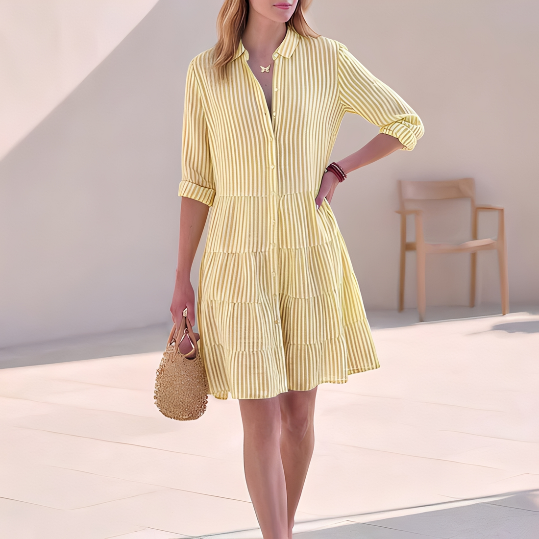 Elijah - Schickes Sommer-Hemdkleid für Frauen