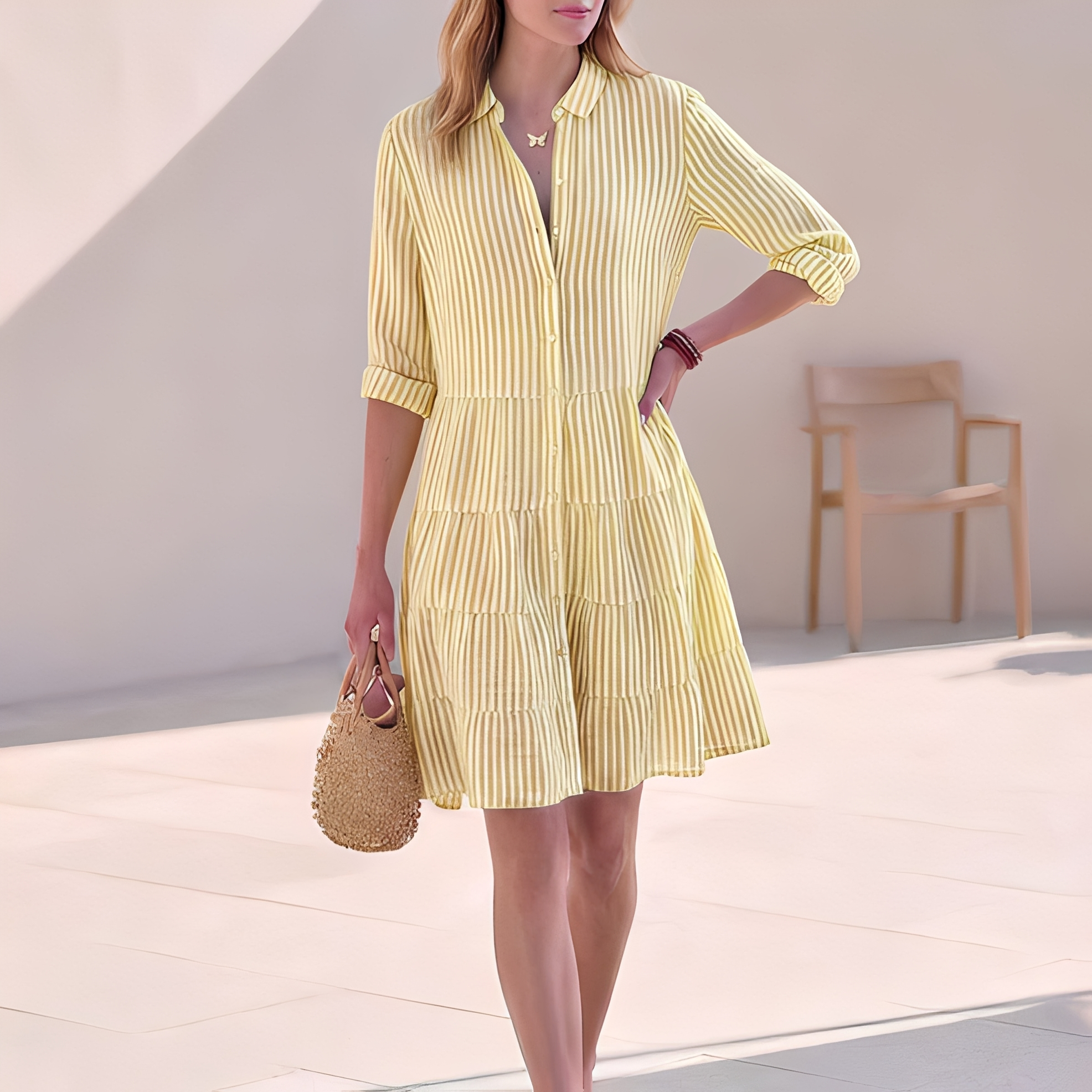 Elijah - Schickes Sommer-Hemdkleid für Frauen