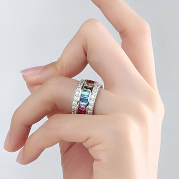 Sheena – Ring mit mehreren Steinen aus 925er Silber