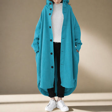 Jennica - Damen-Trenchcoat, lang und leger geschnitten