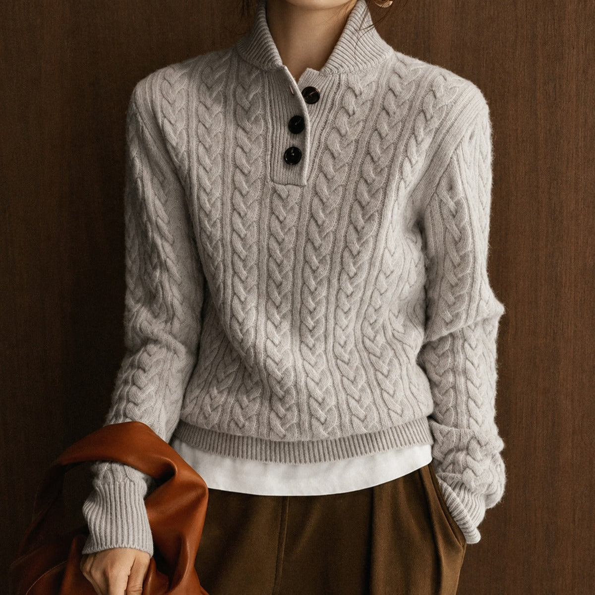 Alice - Eleganter Rollkragenpullover