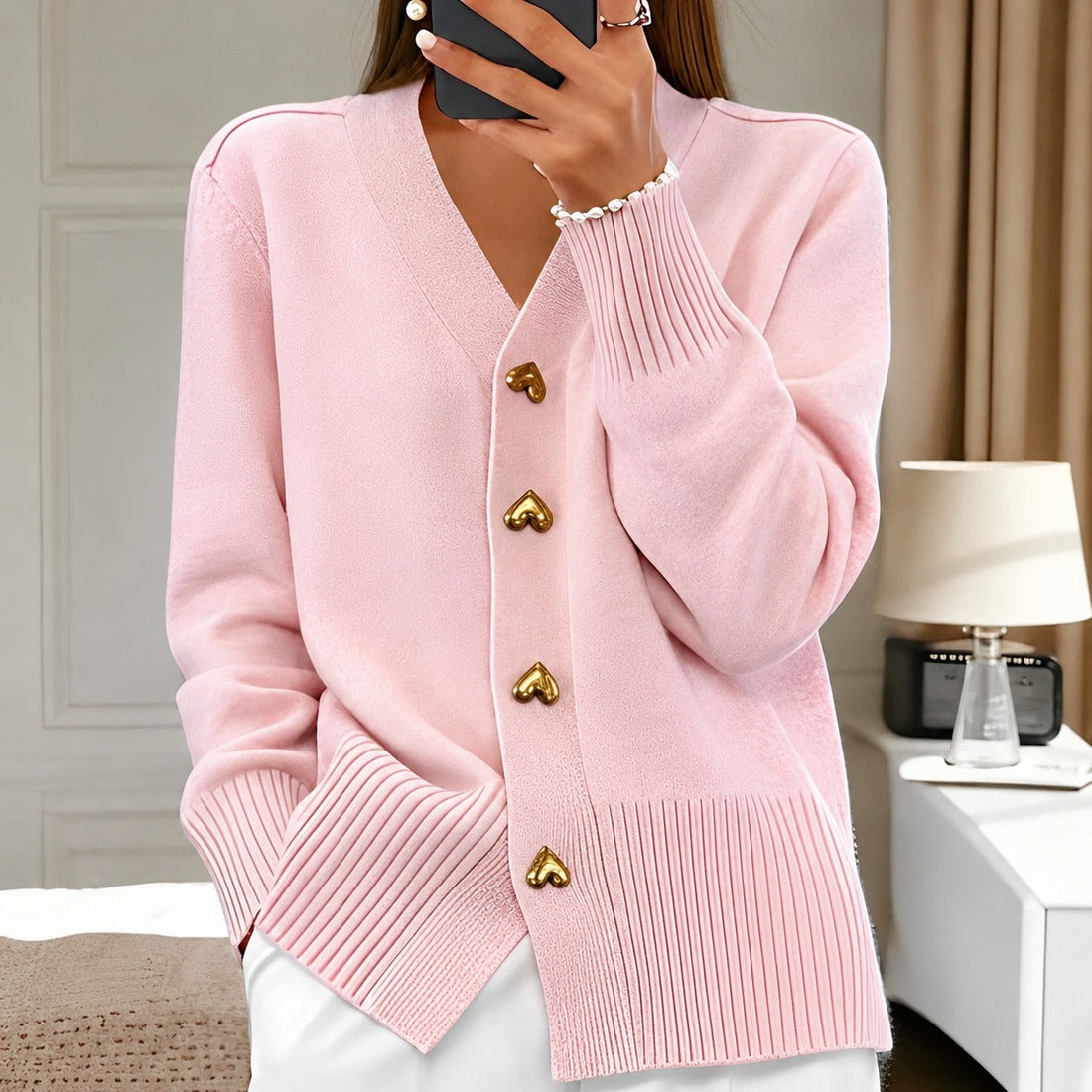 Annalee - Elegante Love Button Damenjacke
