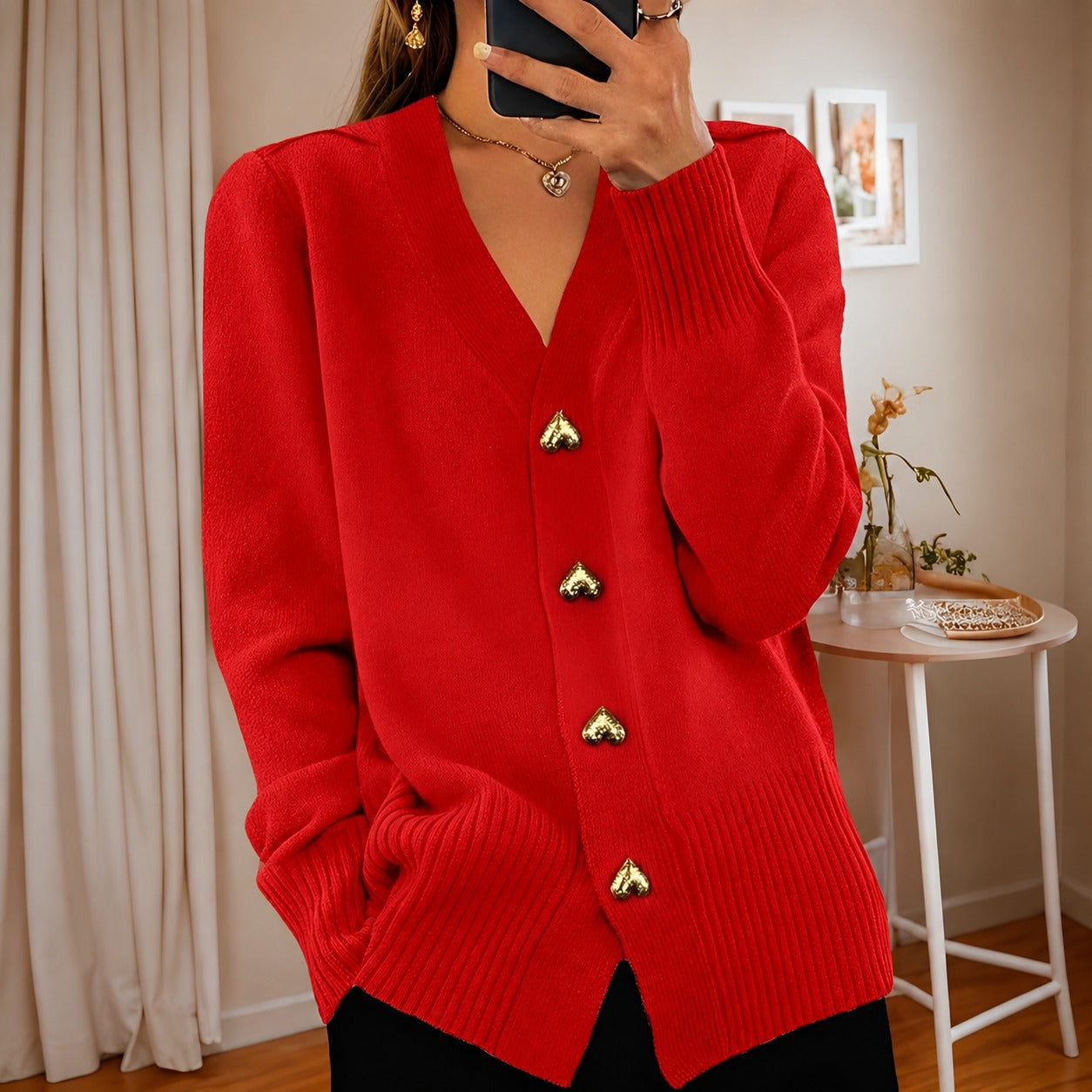 Annalee - Elegante Love Button Damenjacke