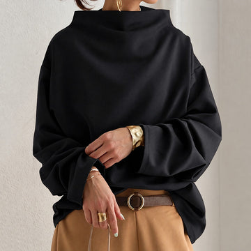 Eliana - Schicker, locker geschnittener Rollkragenpullover