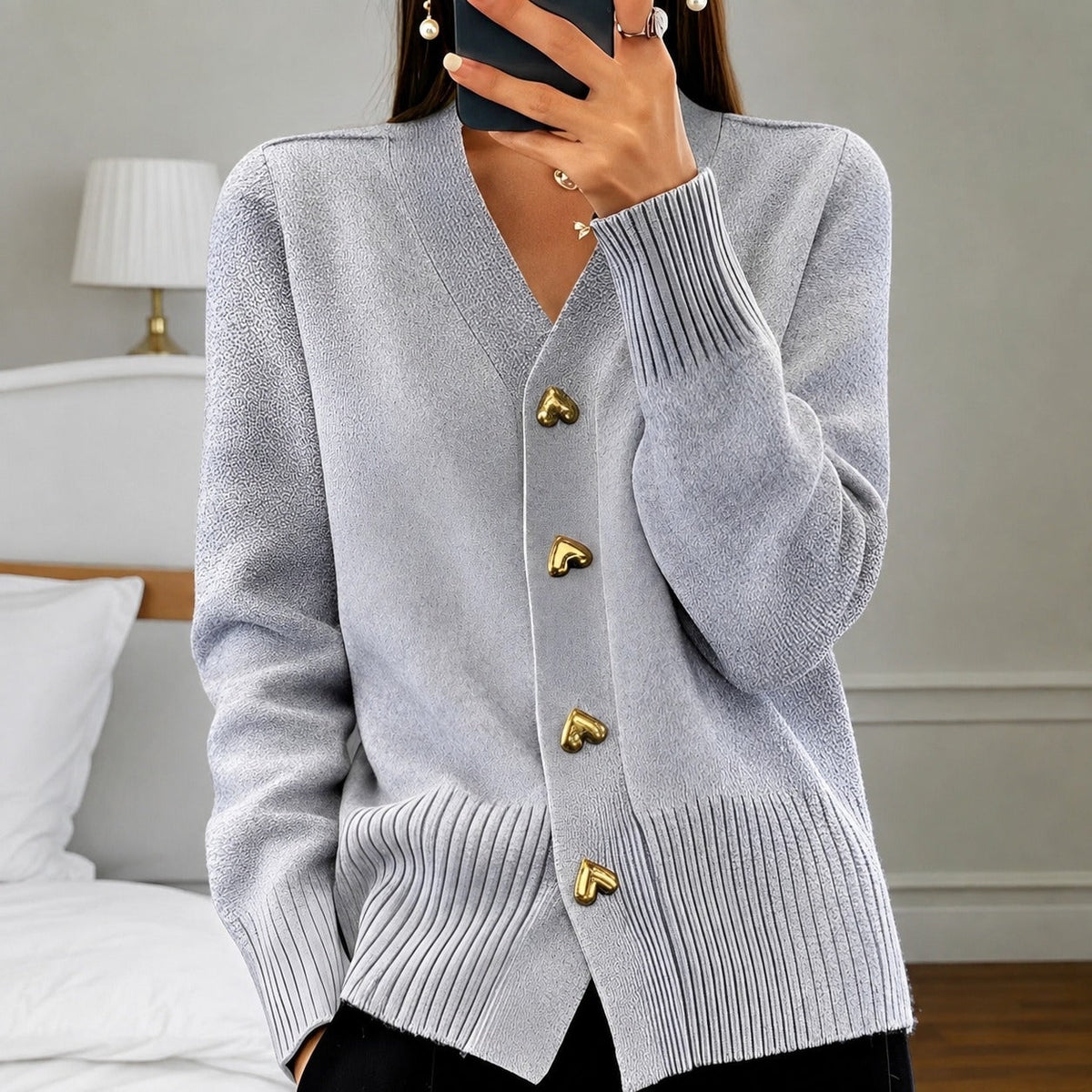 Annalee - Elegante Love Button Damenjacke