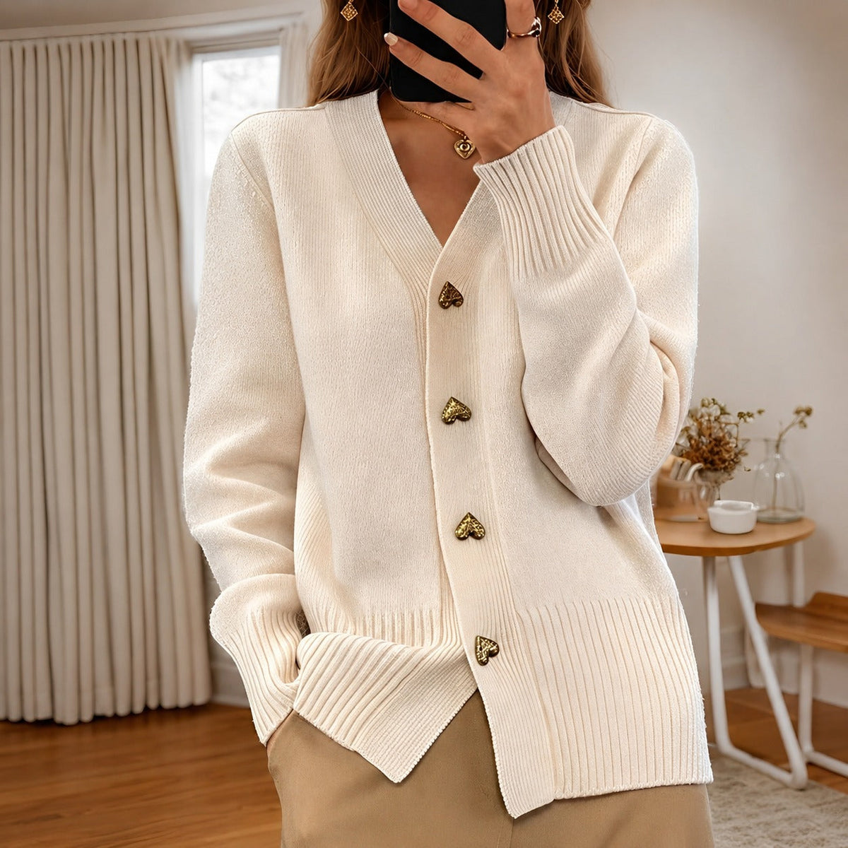 Annalee - Elegante Love Button Damenjacke