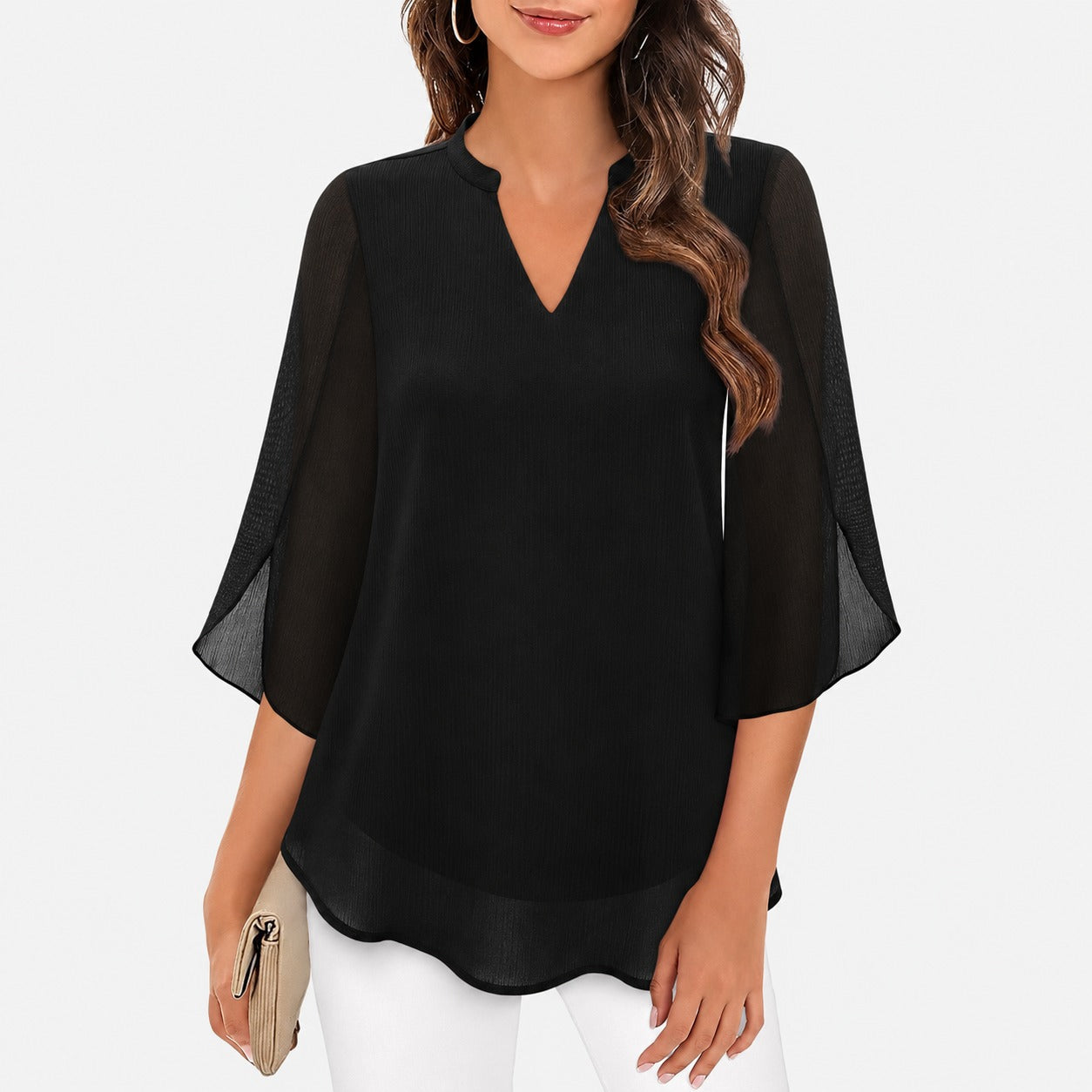 Ella - Leichte Bluse mit besonderen Ärmeldetails