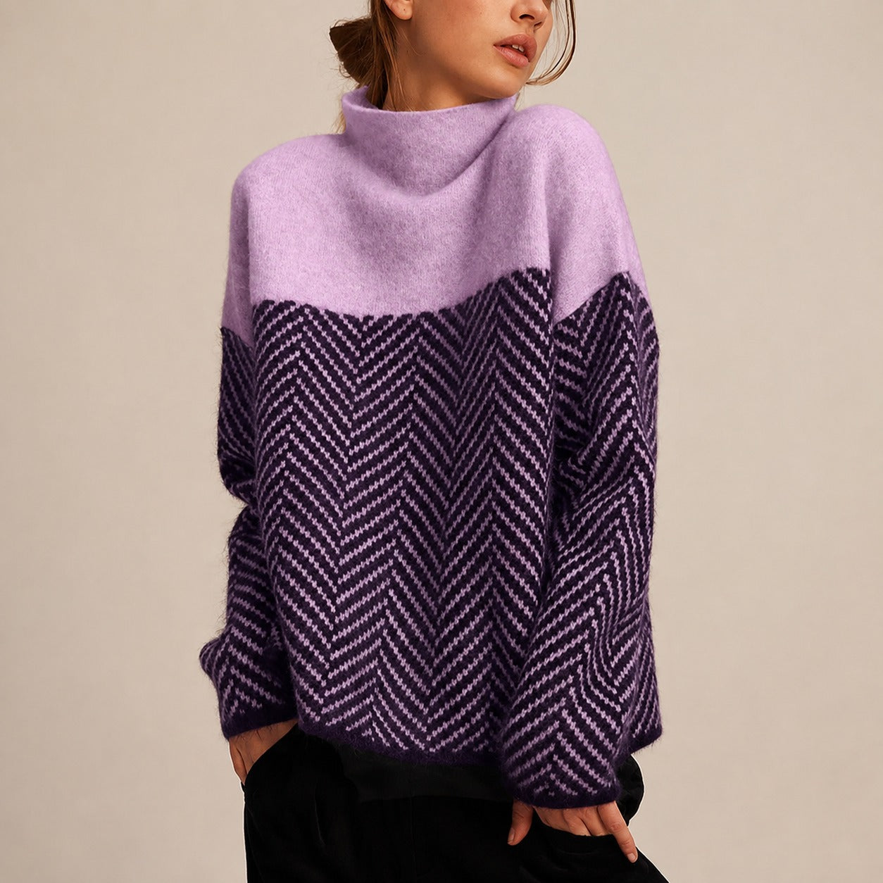 Yancy - Trendiger, warmer Damenpullover