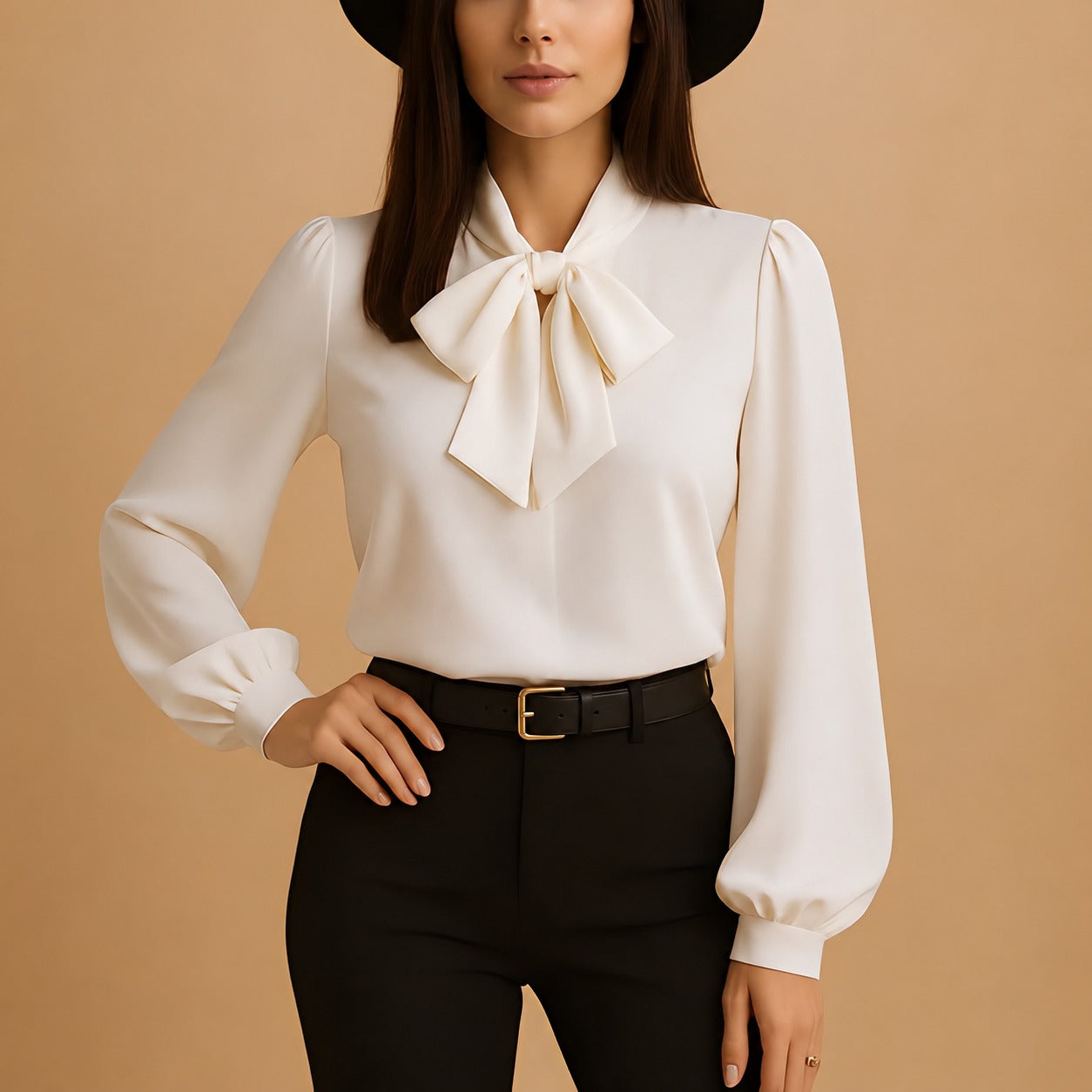 Blainne - Elegant designte Damenbluse mit Schleifendetail
