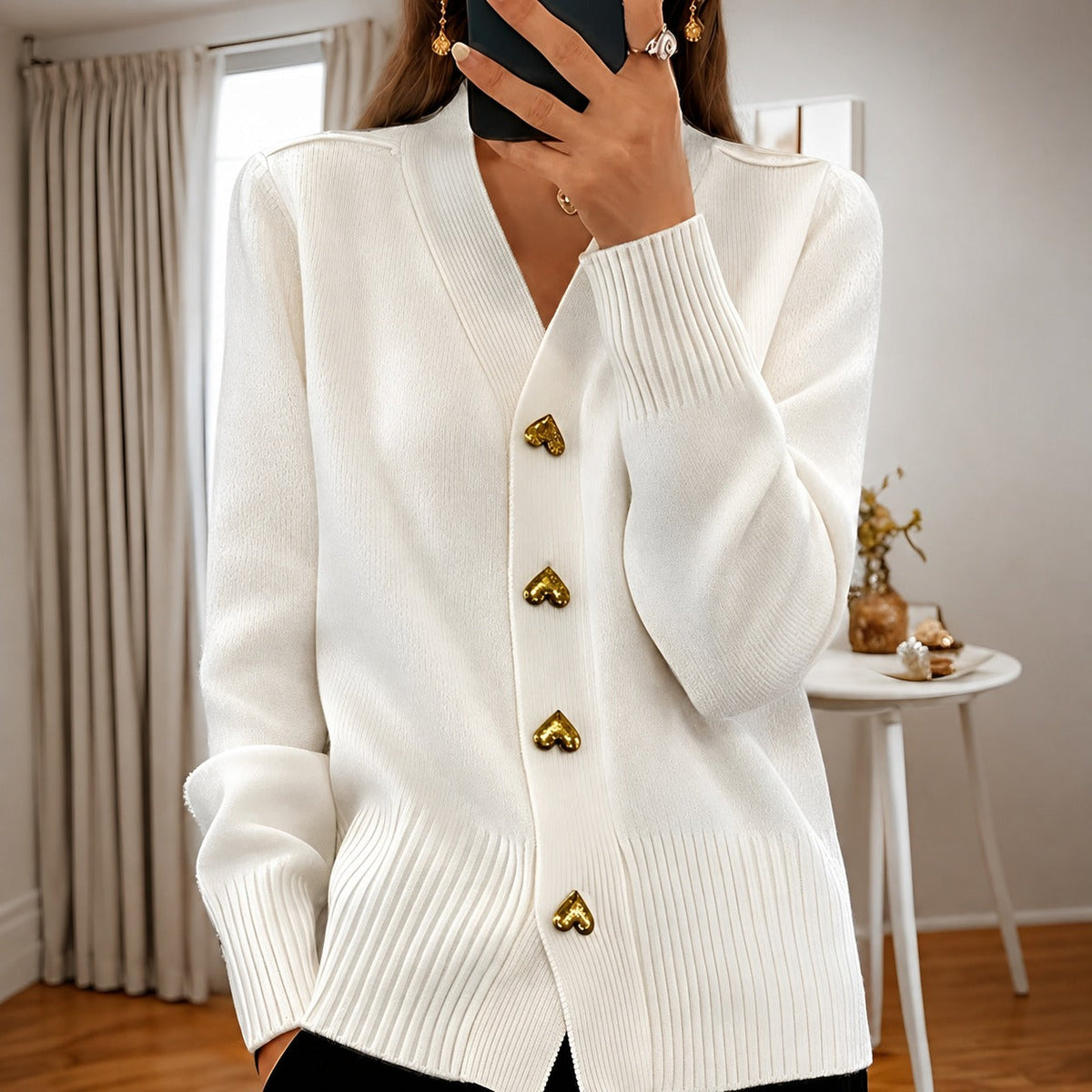 Annalee - Elegante Love Button Damenjacke