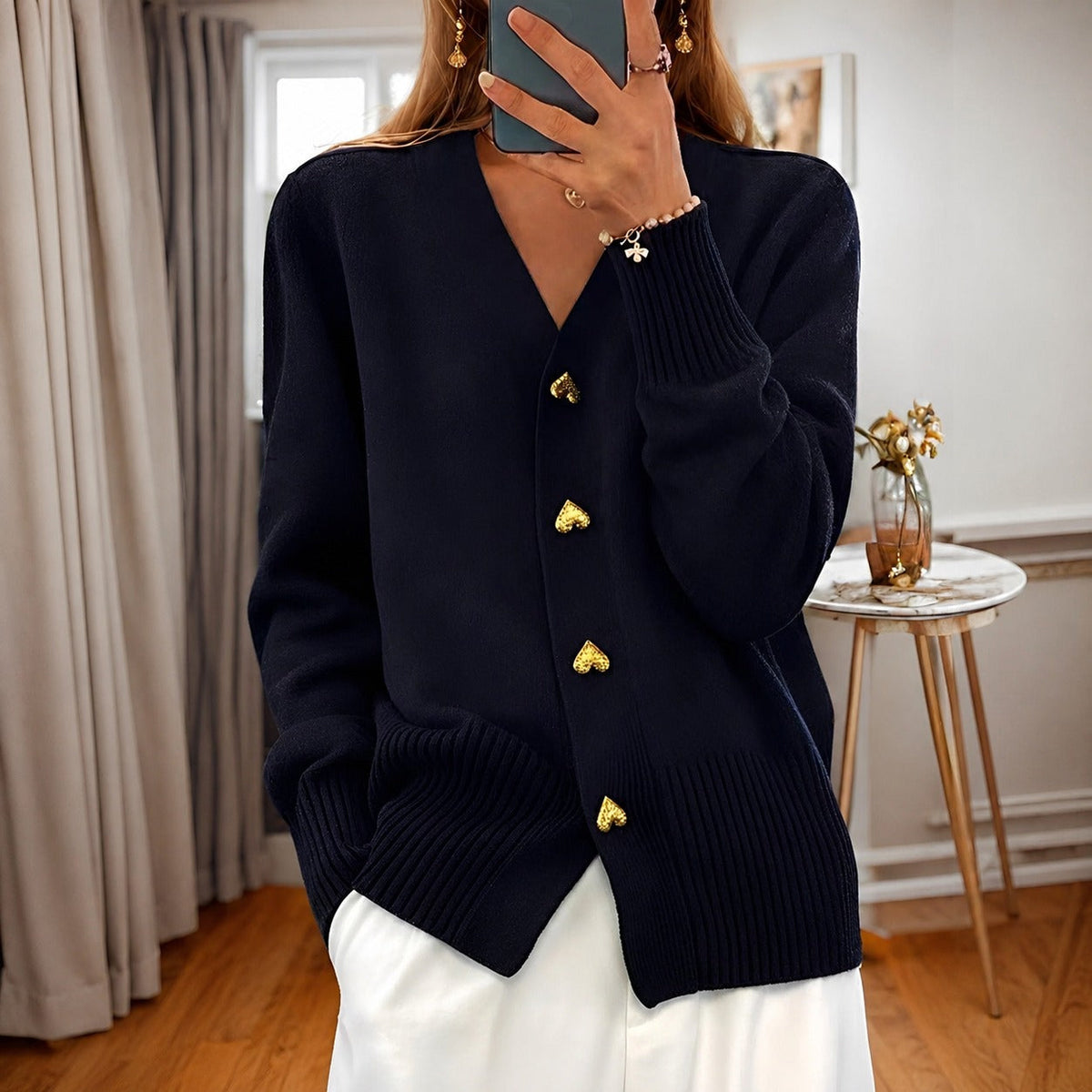 Annalee - Elegante Love Button Damenjacke