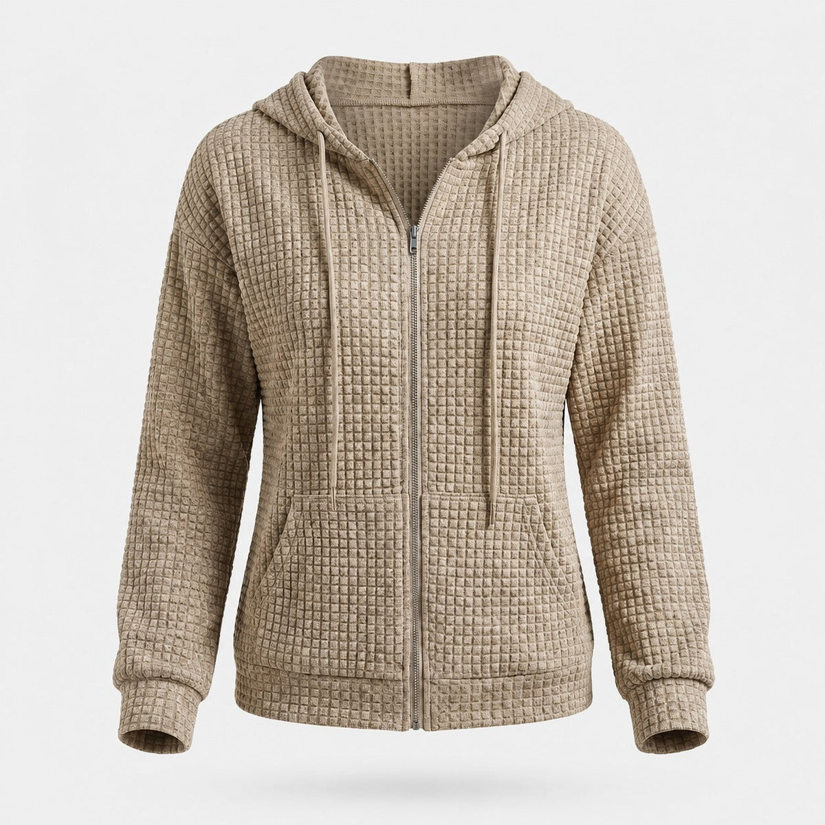 Kristel - Sweatjacke mit wabenförmigem Muster