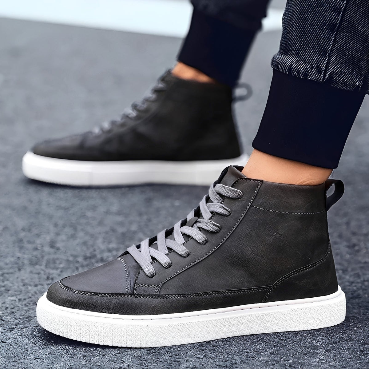 Albert - Stilvoller Herren-High-Top-Sneaker