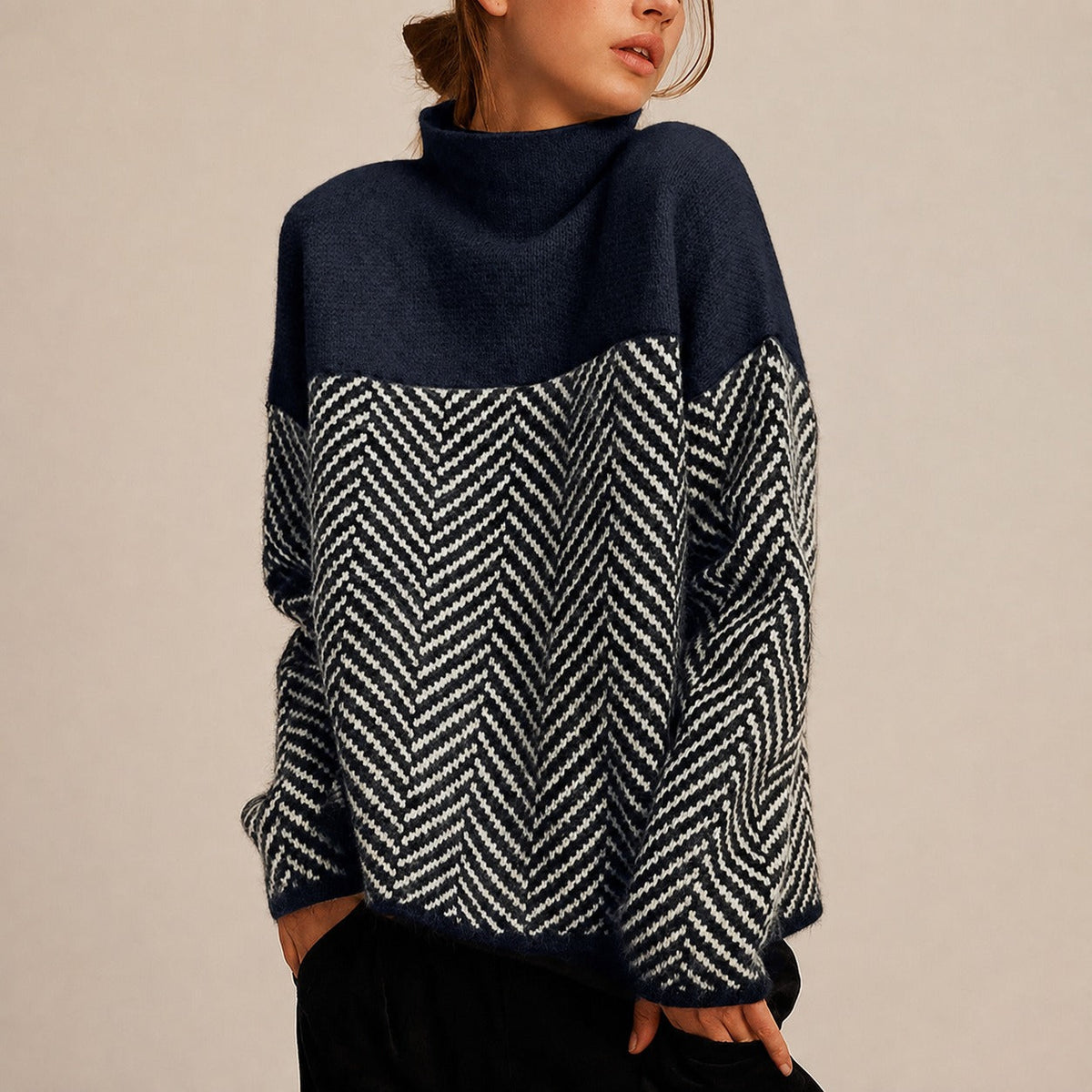 Yancy - Trendiger, warmer Damenpullover