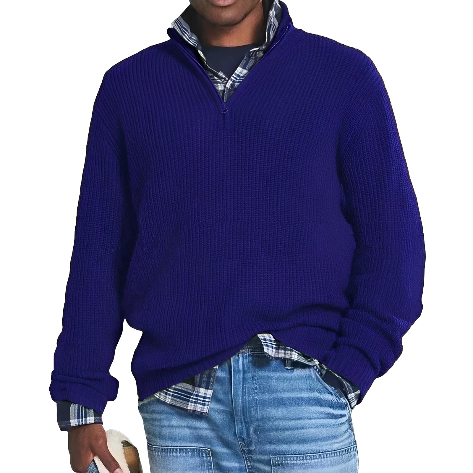 Charlton - Herrenpullover mit Reißverschluss für Wärme