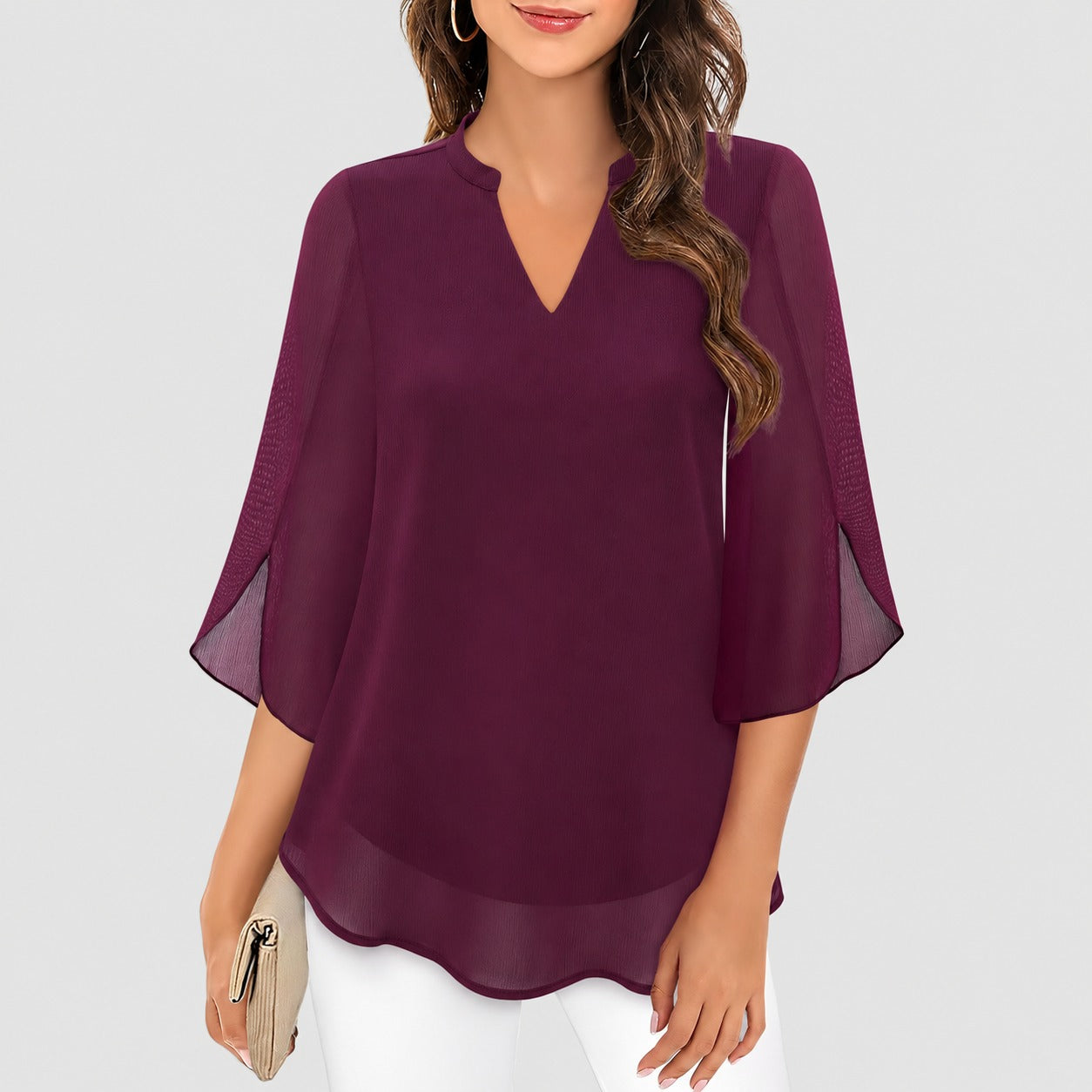 Ella - Leichte Bluse mit besonderen Ärmeldetails
